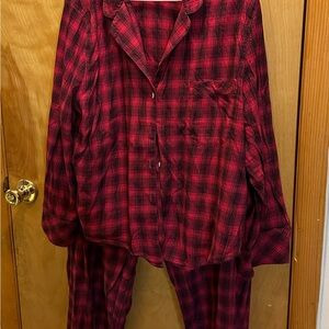 Victoria's Secret Red Plaid Pajama Set